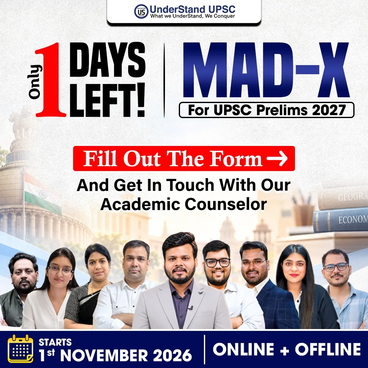 MAD-X 1 Day Left