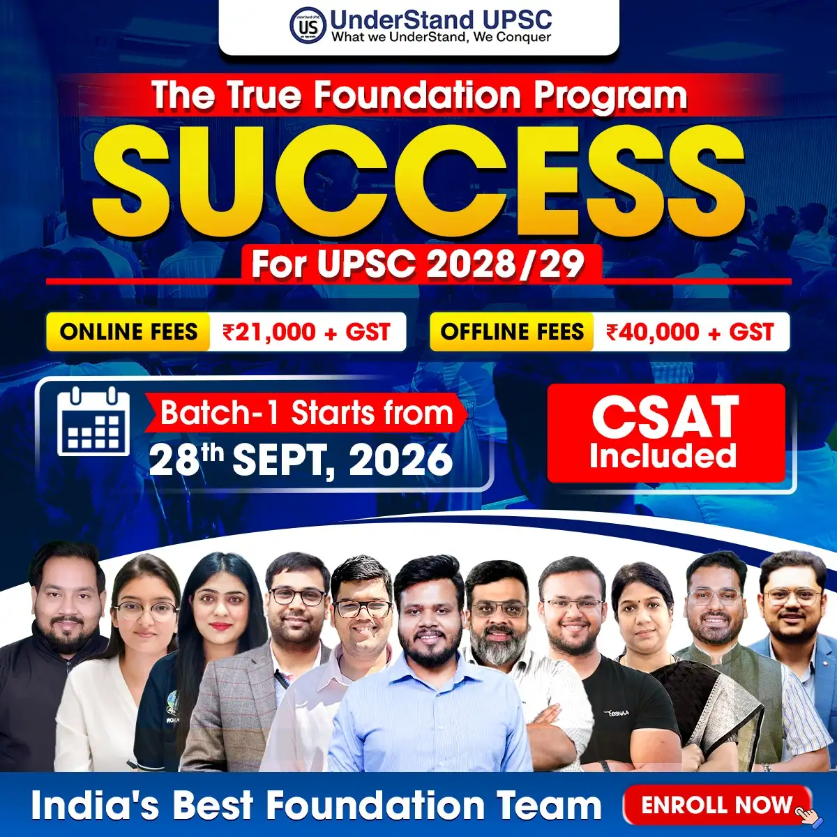 Success GS Foundation 2028 pop-up